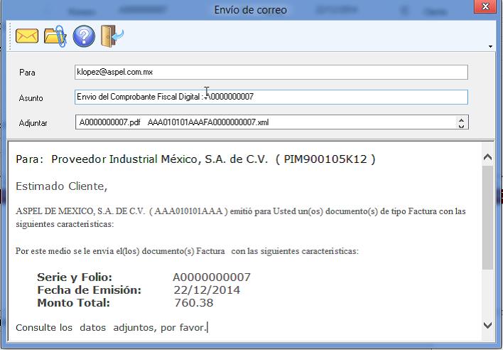 envio de correo